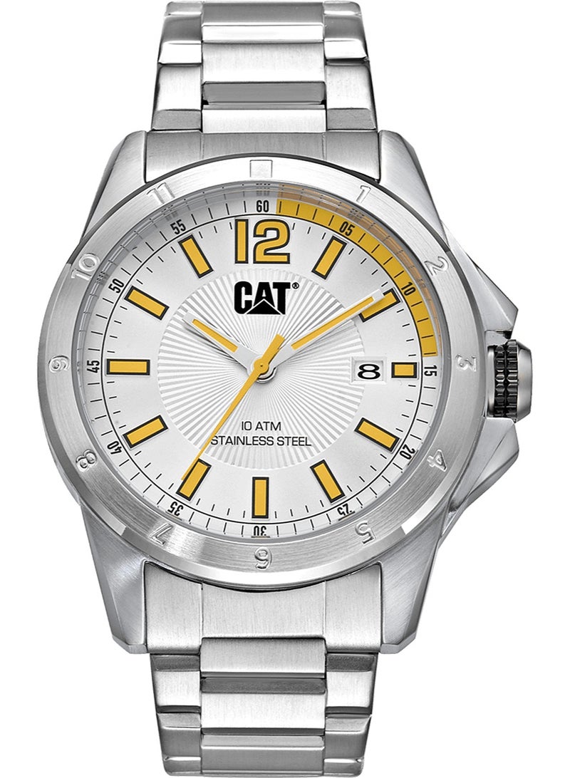 Caterpillar Big Twist watch with silver bracelet YW.141.11.237